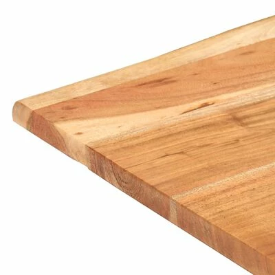 VidaXL Table de bistro au bord naturel 80x80x75cm Bois d'acacia massif 5 VidaXL Table de bistro au bord naturel 80x80x75cm Bois d'acacia massif – Image 3