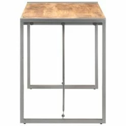 VidaXL Table à dîner 120x60x75 cm Bois de manguier massif brut 10 VidaXL Table à dîner 120x60x75 cm Bois de manguier massif brut -Promos Tables à manger Boutique image 3 321561