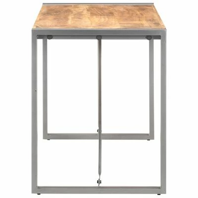 VidaXL Table à dîner 120x60x75 cm Bois de manguier massif brut 5 VidaXL Table à dîner 120x60x75 cm Bois de manguier massif brut – Image 3