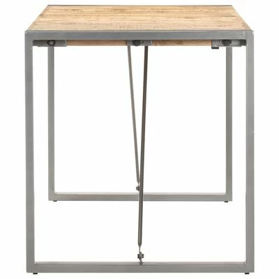 VidaXL Table à dîner 140x70x75 cm Bois de manguier massif brut 5 VidaXL Table à dîner 140x70x75 cm Bois de manguier massif brut – Image 3