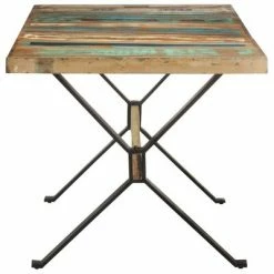 VidaXL Table de salle à manger 160x80x76cm Bois de récupération massif 10 VidaXL Table de salle à manger 160x80x76cm Bois de récupération massif -Promos Tables à manger Boutique image 3 321609