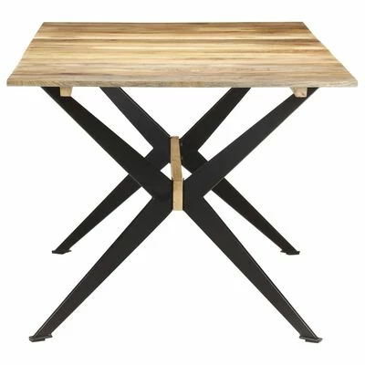 VidaXL Table de salle à manger 180x90x76 cm Bois de manguier massif 5 VidaXL Table de salle à manger 180x90x76 cm Bois de manguier massif – Image 3