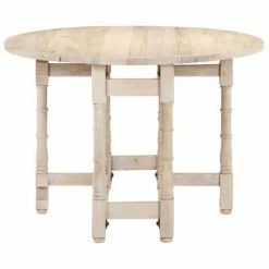 VidaXL Table de salle à manger Rond 110x76 cm Bois de manguier massif 10 VidaXL Table de salle à manger Rond 110x76 cm Bois de manguier massif -Promos Tables à manger Boutique image 3 321700