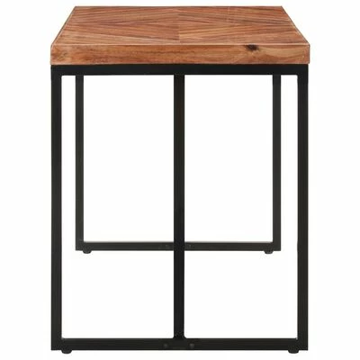 VidaXL Table à dîner 120x60x76 cm Bois solide d'acacia et de manguier 5 VidaXL Table à dîner 120x60x76 cm Bois solide d'acacia et de manguier – Image 3