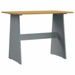 VidaXL Table à manger avec banc Marron miel et gris Bois de pin solide 10 VidaXL Table à manger avec banc Marron miel et gris Bois de pin solide -Promos Tables à manger Boutique image 3 327252