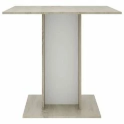 VidaXL Table à dîner Blanc et chêne sonoma 80 x 80 x 75 cm Aggloméré 10 VidaXL Table à dîner Blanc et chêne sonoma 80 x 80 x 75 cm Aggloméré -Promos Tables à manger Boutique image 3 800257