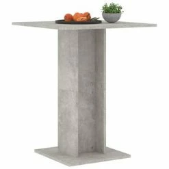 VidaXL Table de bistro Gris béton 60x60x75 cm Aggloméré -Promos Tables à manger Boutique image 3 802106