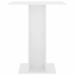 VidaXL Table de bistro Blanc brillant 60x60x75 cm Aggloméré 9 VidaXL Table de bistro Blanc brillant 60x60x75 cm Aggloméré -Promos Tables à manger Boutique image 3 802108