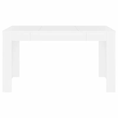 VidaXL Table de salle à manger Blanc 140x74,5x76 cm Aggloméré 5 VidaXL Table de salle à manger Blanc 140x74,5x76 cm Aggloméré – Image 3