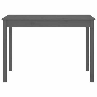 VidaXL Table à manger Gris 110x55x75 cm Bois massif de pin 5 VidaXL Table à manger Gris 110x55x75 cm Bois massif de pin – Image 3