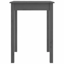 VidaXL Table à manger Gris 55x55x75 cm Bois massif de pin 10 VidaXL Table à manger Gris 55x55x75 cm Bois massif de pin -Promos Tables à manger Boutique image 3 814256