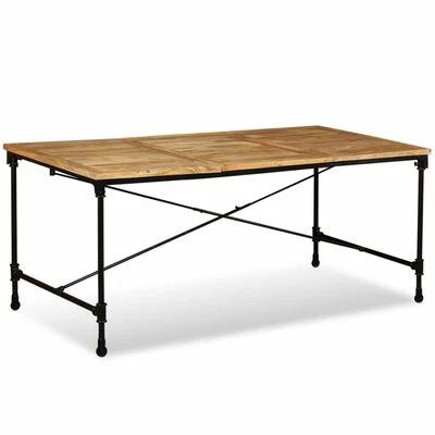 VidaXL Table de salle à manger Bois de manguier massif 180 cm 6 VidaXL Table de salle à manger Bois de manguier massif 180 cm – Image 4