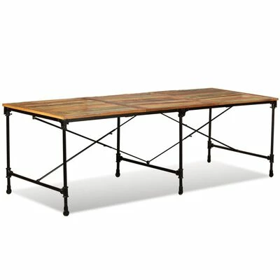 VidaXL Table de salle à manger Bois de récupération massif 240 cm 6 VidaXL Table de salle à manger Bois de récupération massif 240 cm – Image 4
