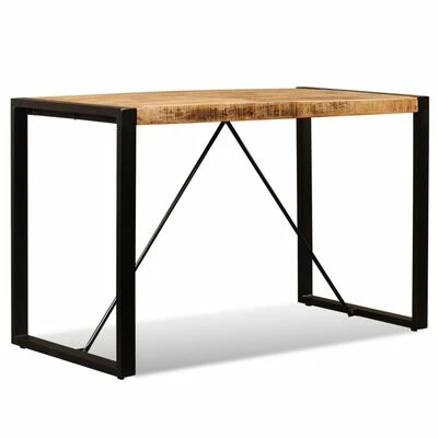 VidaXL Table de salle à manger Bois de manguier brut 120 cm 6 VidaXL Table de salle à manger Bois de manguier brut 120 cm – Image 4