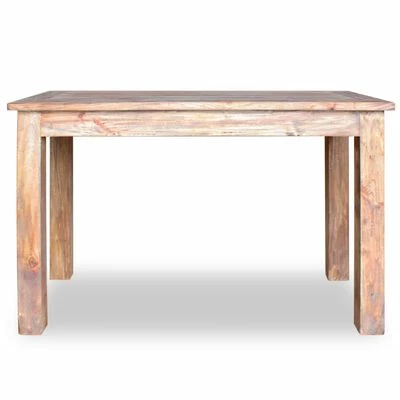 VidaXL Table de salle à manger Bois de récupération 120 x 60 x 77 cm 6 VidaXL Table de salle à manger Bois de récupération 120 x 60 x 77 cm – Image 4