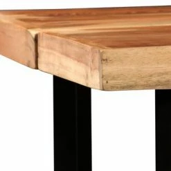 VidaXL Table de bar Bois massif d'Acacia 150x70x107 cm -Promos Tables à manger Boutique image 4 245437