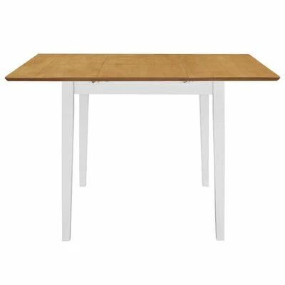 VidaXL Table à dîner extensible Blanc (80-120) x 80 x 74 cm MDF 6 VidaXL Table à dîner extensible Blanc (80-120) x 80 x 74 cm MDF – Image 4