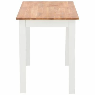 VidaXL Table de salle à manger 120x60x74 cm Bois de chêne solide 6 VidaXL Table de salle à manger 120x60x74 cm Bois de chêne solide – Image 4