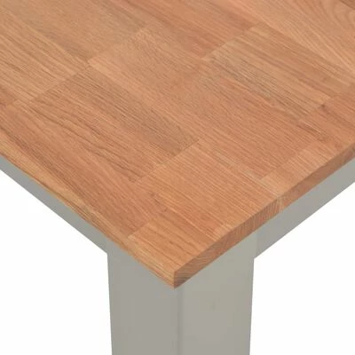 VidaXL Table de salle à manger 180x90x74 cm Bois de chêne solide 6 VidaXL Table de salle à manger 180x90x74 cm Bois de chêne solide – Image 4