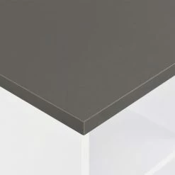 VidaXL Table de bar Blanc et gris anthracite 60x60x110 cm -Promos Tables à manger Boutique image 4 280210