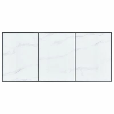 VidaXL Table de salle à manger Blanc 180x90x75 cm Verre trempé 6 VidaXL Table de salle à manger Blanc 180x90x75 cm Verre trempé – Image 4