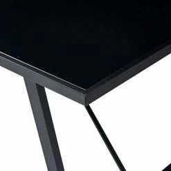 VidaXL Table de salle à manger Noir 140x70x75 cm Verre trempé 10 VidaXL Table de salle à manger Noir 140x70x75 cm Verre trempé -Promos Tables à manger Boutique image 4 281556