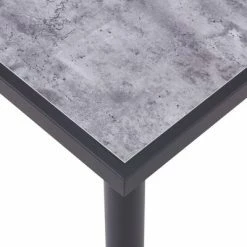 VidaXL Table de salle à manger Noir et gris béton 180x90x75 cm MDF -Promos Tables à manger Boutique image 4 281860