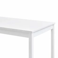 VidaXL Table de salle à manger Blanc 140 x 70 x 73 cm Pin 11 VidaXL Table de salle à manger Blanc 140 x 70 x 73 cm Pin -Promos Tables à manger Boutique image 4 283399