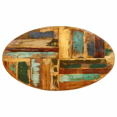 VidaXL Table de salle à manger 140x80x75cm Bois de récupération massif 6 VidaXL Table de salle à manger 140x80x75cm Bois de récupération massif – Image 4