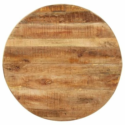 VidaXL Table à dîner ronde 100x100x75 cm Bois de manguier brut 6 VidaXL Table à dîner ronde 100x100x75 cm Bois de manguier brut – Image 4