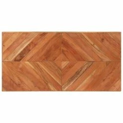 VidaXL Table à dîner 120x60x76 cm Bois solide d'acacia et de manguier 11 VidaXL Table à dîner 120x60x76 cm Bois solide d'acacia et de manguier -Promos Tables à manger Boutique image 4 323546