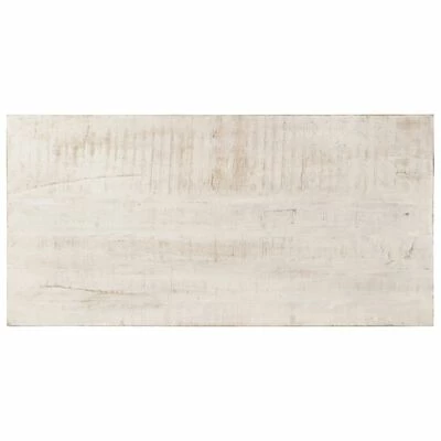 VidaXL Table à dîner Blanc 120x60x76 cm Bois solide de manguier 6 VidaXL Table à dîner Blanc 120x60x76 cm Bois solide de manguier – Image 4