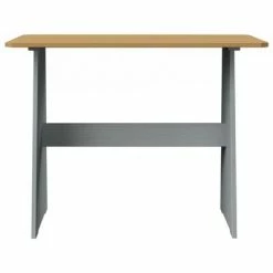 VidaXL Table à manger avec banc Marron miel et gris Bois de pin solide 11 VidaXL Table à manger avec banc Marron miel et gris Bois de pin solide -Promos Tables à manger Boutique image 4 327252