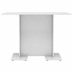 VidaXL Table à dîner Blanc brillant 110x60x75 cm Bois d'ingénierie 11 VidaXL Table à dîner Blanc brillant 110x60x75 cm Bois d'ingénierie -Promos Tables à manger Boutique image 4 800249