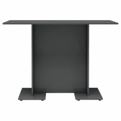 VidaXL Table de salle à manger Gris brillant 110x60x75 cm Aggloméré 11 VidaXL Table de salle à manger Gris brillant 110x60x75 cm Aggloméré -Promos Tables à manger Boutique image 4 800251