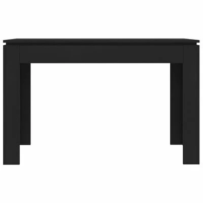 VidaXL Table de salle à manger Noir 120 x 60 x 76 cm Aggloméré 6 VidaXL Table de salle à manger Noir 120 x 60 x 76 cm Aggloméré – Image 4