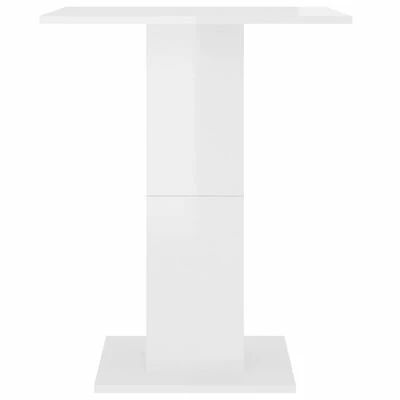 VidaXL Table de bistro Blanc brillant 60x60x75 cm Aggloméré 6 VidaXL Table de bistro Blanc brillant 60x60x75 cm Aggloméré – Image 4