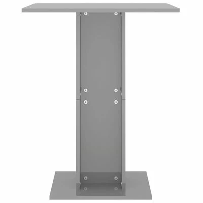 VidaXL Table de bistro Gris brillant 60x60x75 cm Aggloméré 6 VidaXL Table de bistro Gris brillant 60x60x75 cm Aggloméré – Image 4