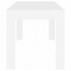 VidaXL Table de salle à manger Blanc 140x74,5x76 cm Aggloméré 10 VidaXL Table de salle à manger Blanc 140x74,5x76 cm Aggloméré -Promos Tables à manger Boutique image 4 804202