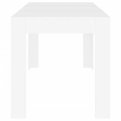 VidaXL Table de salle à manger Blanc 140x74,5x76 cm Aggloméré 6 VidaXL Table de salle à manger Blanc 140x74,5x76 cm Aggloméré – Image 4
