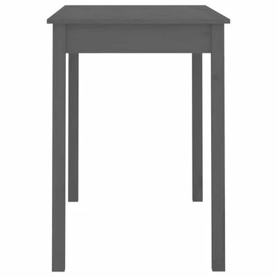 VidaXL Table à manger Gris 110x55x75 cm Bois massif de pin 6 VidaXL Table à manger Gris 110x55x75 cm Bois massif de pin – Image 4