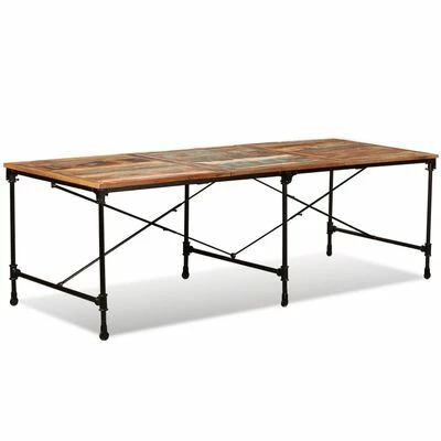 VidaXL Table de salle à manger Bois de récupération massif 240 cm 7 VidaXL Table de salle à manger Bois de récupération massif 240 cm – Image 5