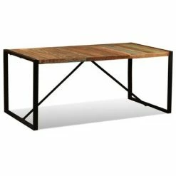 VidaXL Table de salle à manger Bois de récupération massif 180 cm -Promos Tables à manger Boutique image 5 243999