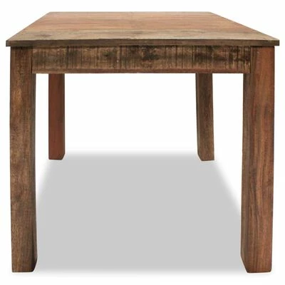 VidaXL Table de salle à manger Bois de récupération massif 82x80x76 cm 7 VidaXL Table de salle à manger Bois de récupération massif 82x80x76 cm – Image 5