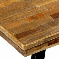 VidaXL Table de salle à manger Teck recyclé et acier 180 x 90 x 76 cm -Promos Tables à manger Boutique image 5 245415