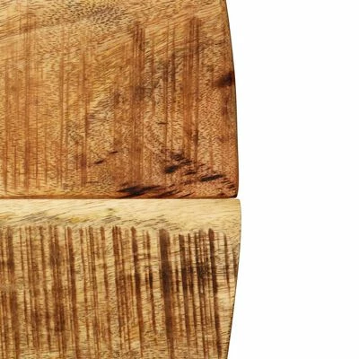 VidaXL Table de salle à manger Bois de manguier brut et Acier 120x77cm 7 VidaXL Table de salle à manger Bois de manguier brut et Acier 120x77cm – Image 5