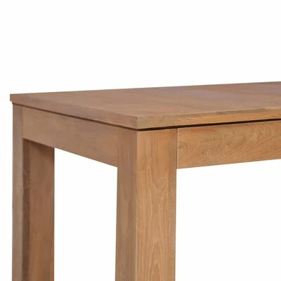 VidaXL Table à dîner Bois de teck et finition naturelle 120x60x76 cm 7 VidaXL Table à dîner Bois de teck et finition naturelle 120x60x76 cm – Image 5