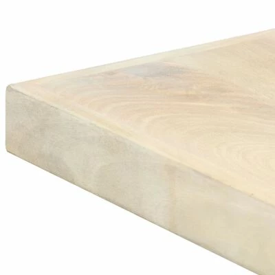 VidaXL Table à dîner Blanc 160x80x75 cm Bois de manguier massif 7 VidaXL Table à dîner Blanc 160x80x75 cm Bois de manguier massif – Image 5