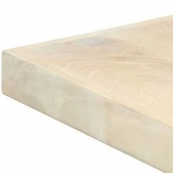 VidaXL Table à dîner 140 x 70 x 75 cm Bois de manguier massif blanchi -Promos Tables à manger Boutique image 5 247438