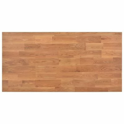 VidaXL Table de salle à manger 120x60x74 cm Bois de chêne solide 7 VidaXL Table de salle à manger 120x60x74 cm Bois de chêne solide – Image 5